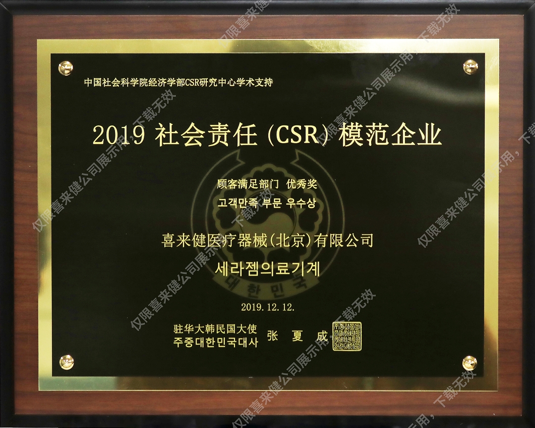 2019年社會責任(CSR)模范企業獎牌